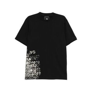 Y-3 Men Printed Cotton T-Shirt